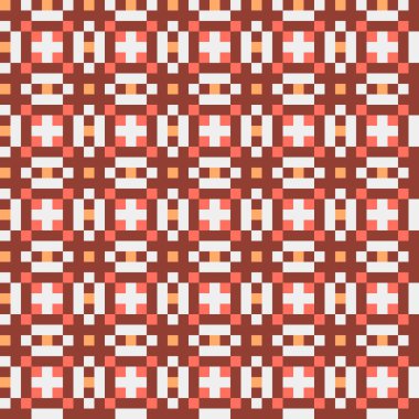 Soyut çapraz desen, üretken hesaplama sanatı illüstrasyonu  