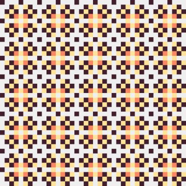 Soyut çapraz desenli üretken hesaplama sanatı çizimi