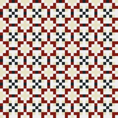 Soyut çapraz desenli üretken hesaplama sanatı çizimi