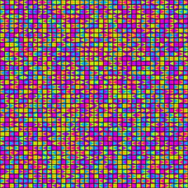 Soyut Geometrik Desen Üretken hesaplama sanatı, vektör illüstrasyonu