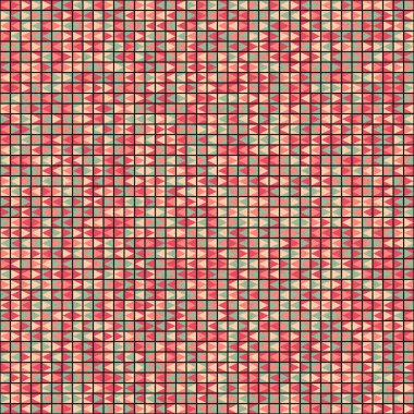 Soyut Geometrik Desen Üretken hesaplama sanatı, vektör illüstrasyonu