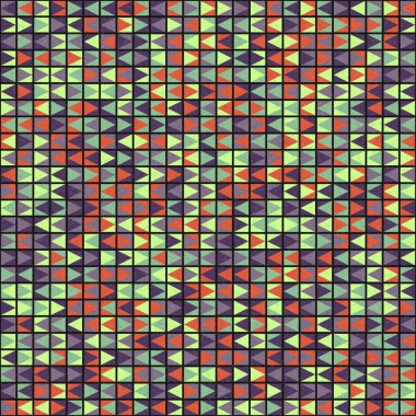 Soyut Geometrik Desen Üretken hesaplama sanatı, vektör illüstrasyonu