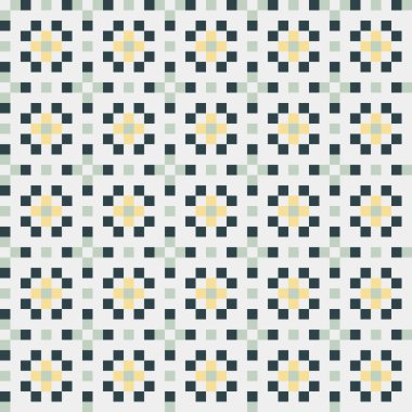 Soyut çapraz desenli üretken hesaplama sanatı çizimi