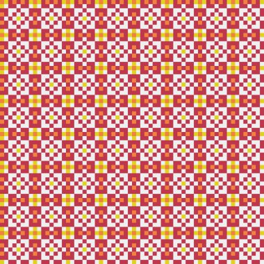 Soyut çapraz desenli üretken hesaplama sanatı çizimi