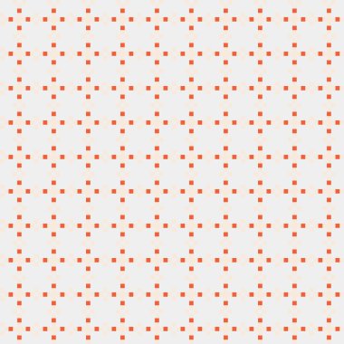 Soyut çapraz desenli üretken hesaplama sanatı çizimi