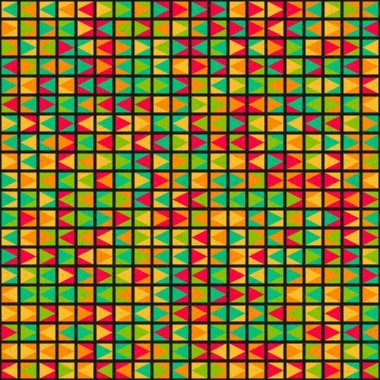 Soyut Geometrik Desen Üretken hesaplama sanatı, vektör illüstrasyonu