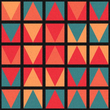 Soyut Geometrik Desen Üretken hesaplama sanatı, vektör illüstrasyonu