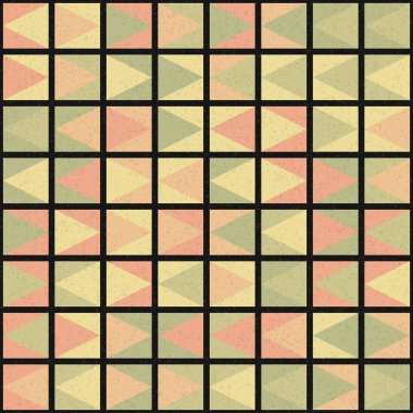 Soyut Geometrik Desen Üretken hesaplama sanatı, vektör illüstrasyonu