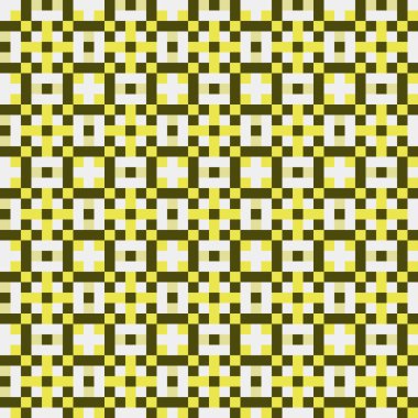 Soyut çapraz desenli üretken hesaplama sanatı çizimi