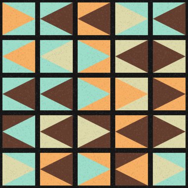 Soyut Geometrik Desen Üretken hesaplama sanatı, vektör illüstrasyonu