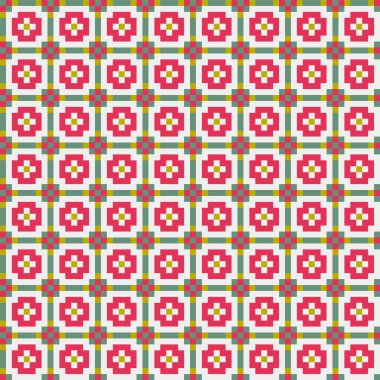 Soyut çapraz desenli üretken hesaplama sanatı çizimi