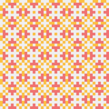 Soyut çapraz desenli üretken hesaplama sanatı çizimi 