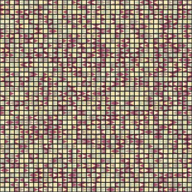 Üretken hesaplama dokusuna sahip soyut geometrik desen