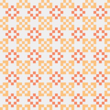 Soyut çapraz desenli üretken hesaplama sanatı çizimi