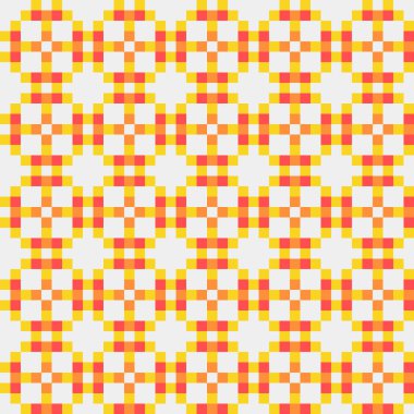 Soyut çapraz desen, üretken hesaplama vektörü illüstrasyonu