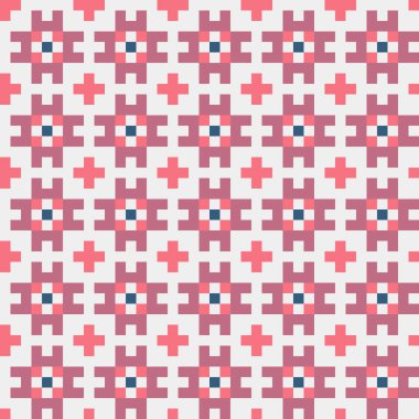 Soyut çapraz desen, üretken hesaplama vektörü illüstrasyonu