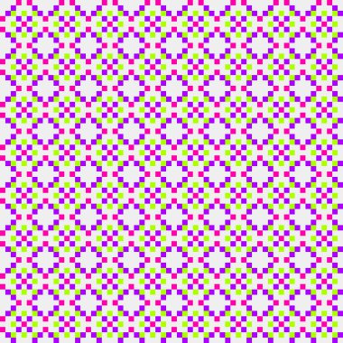 Soyut çapraz desenli üretken hesaplama sanatı çizimi