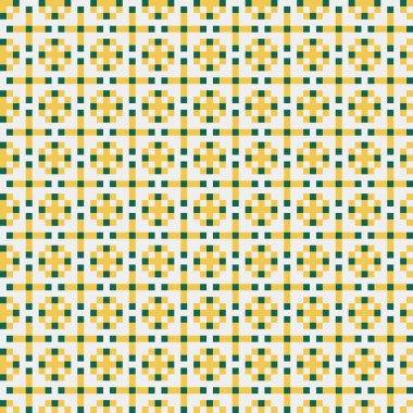 Soyut çapraz desenli üretken hesaplama sanatı çizimi