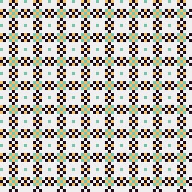 Soyut çapraz desenli üretken hesaplama sanatı çizimi