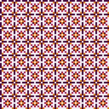 Soyut çapraz desenli üretken hesaplama sanatı çizimi