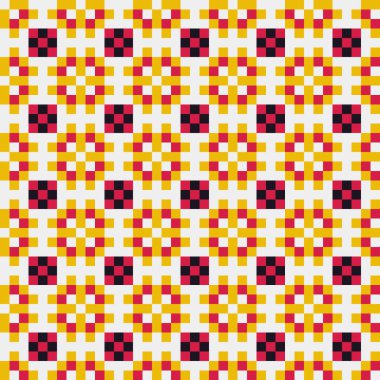 Soyut çapraz desenli üretken hesaplama sanatı çizimi