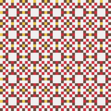 Soyut çapraz desenli üretken hesaplama sanatı çizimi