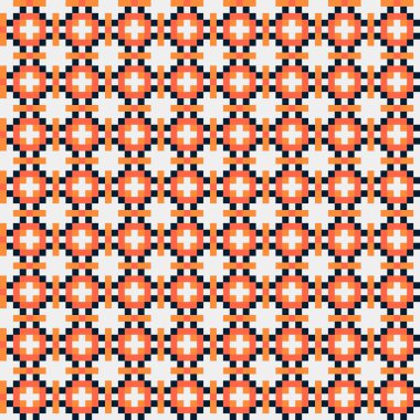 Soyut çapraz desenli üretken hesaplama sanatı çizimi