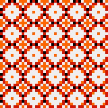 Soyut çapraz desenli üretken hesaplama sanatı çizimi