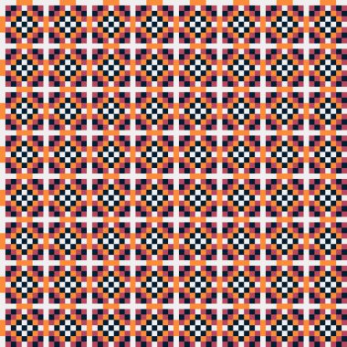 Soyut çapraz desenli üretken hesaplama sanatı çizimi