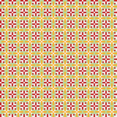 Soyut çapraz desenli üretken hesaplama sanatı çizimi