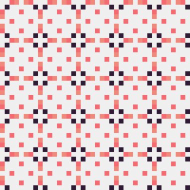 Soyut çapraz desenli üretken hesaplama sanatı çizimi