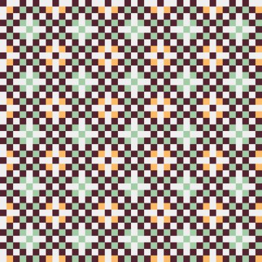 Soyut çapraz desenli üretken hesaplama sanatı çizimi