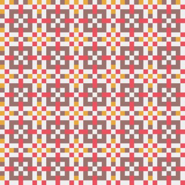 Soyut çapraz desenli üretken hesaplama sanatı çizimi