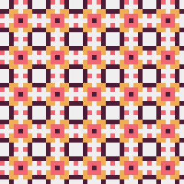 Soyut çapraz desenli üretken hesaplama sanatı çizimi