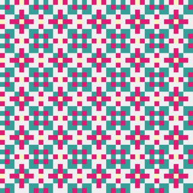 Soyut çapraz desenli üretken hesaplama sanatı çizimi