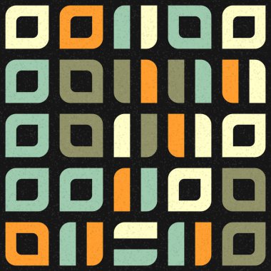 Geometrik elementler vektör illüstrasyonlu soyut desen