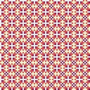 Geometrik elementler vektör illüstrasyonlu soyut desen