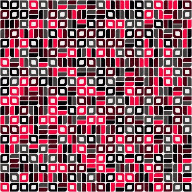 Geometrik elementler vektör illüstrasyonlu soyut desen