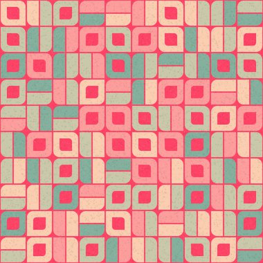 Geometrik elementler vektör illüstrasyonlu soyut desen