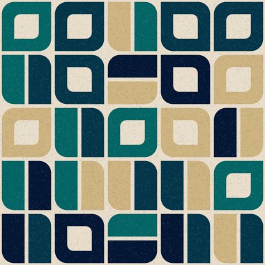 Geometrik elementler vektör illüstrasyonlu soyut desen