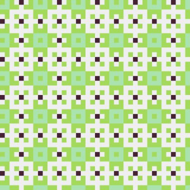 Geometrik elementler vektör illüstrasyonlu soyut desen