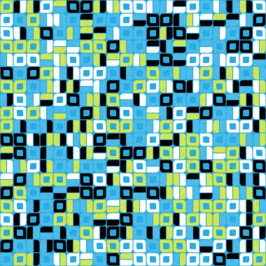 Geometrik elementler vektör illüstrasyonlu soyut desen