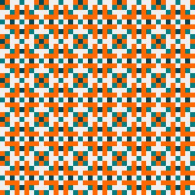 Soyut çapraz desenli üretken hesaplama sanatı çizimi