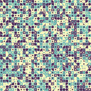 Soyut Geometrik Desen üretken hesaplama sanatı çizimi