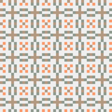 Soyut çapraz desenli üretken hesaplama sanatı çizimi