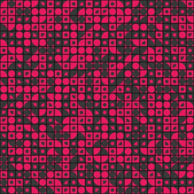 Soyut Geometrik Desen üretken hesaplama sanatı çizimi