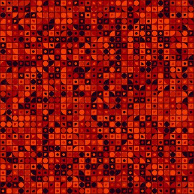 Soyut Geometrik Desen üretken hesaplama sanatı çizimi