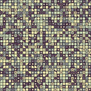 soyut geometrik desen, hesaplama sanatı illüstrasyonu