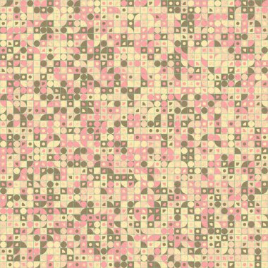 Soyut Geometrik Desen üretken hesaplama sanatı çizimi