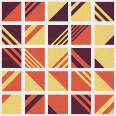 Soyut Geometrik Desen üretken hesaplama sanatı çizimi